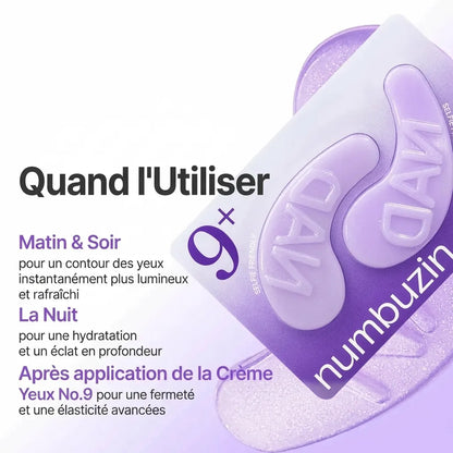 NUMBUZIN No.9 Patchs Anti-Cernes Collagène & NAD+ (5 paires)